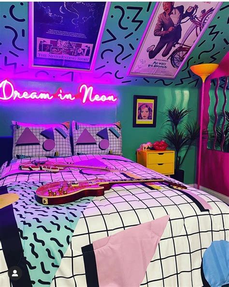 80s bedroom|aesthetic 80s room decor.